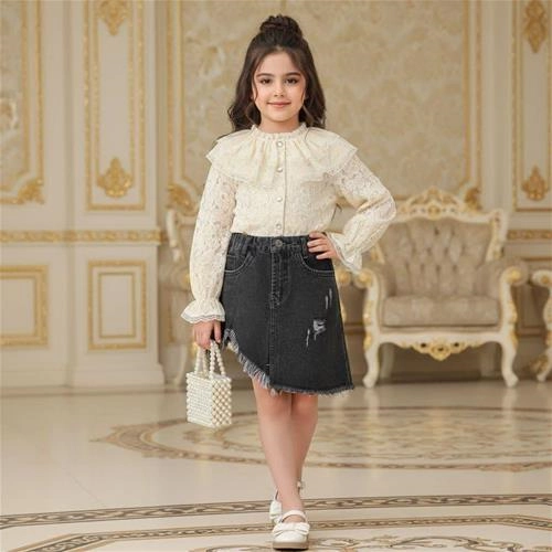 شومیز گیپور طرح گل