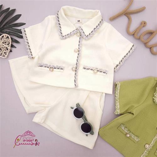 کت آستین کوتاه و شلوارک شنل