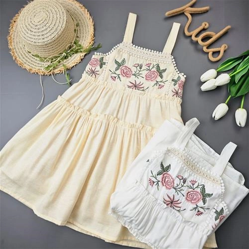 پیراهن گلدوزی بندی