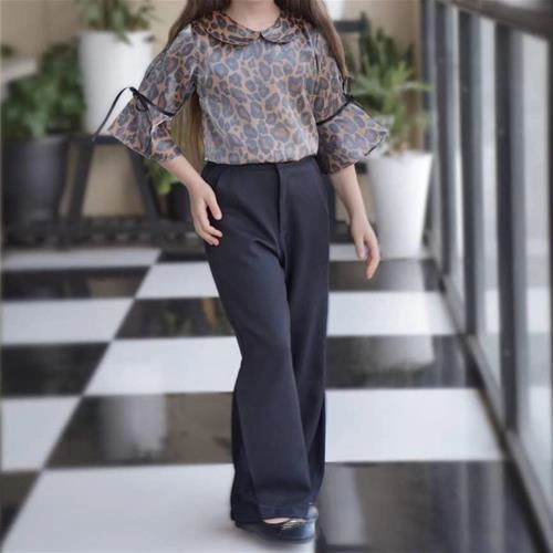 بلوز شلوار پلنگی شاین دار