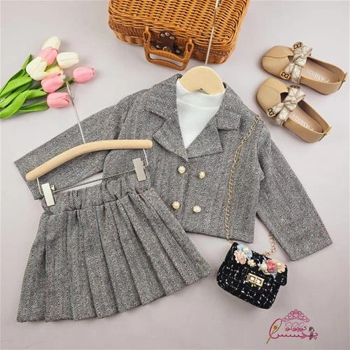 سه تکه کت دامن و تاپ بلین