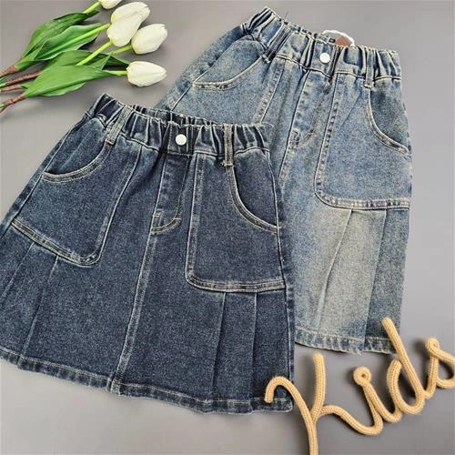 دامن تک جین دو طرف پیله