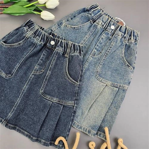 دامن تک جین دو طرف پیله