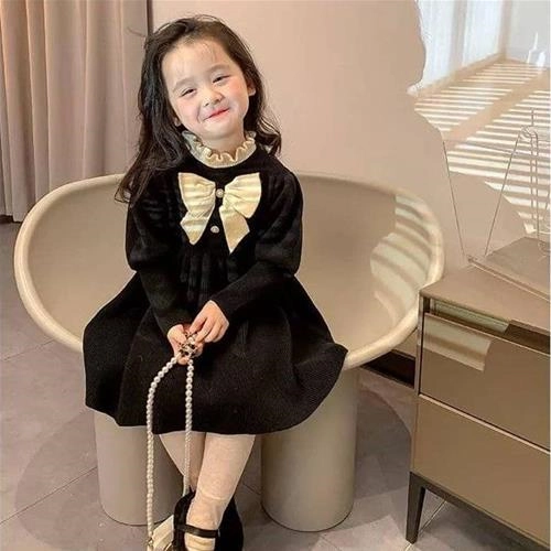 پیراهن مخمل جلو پاپیون