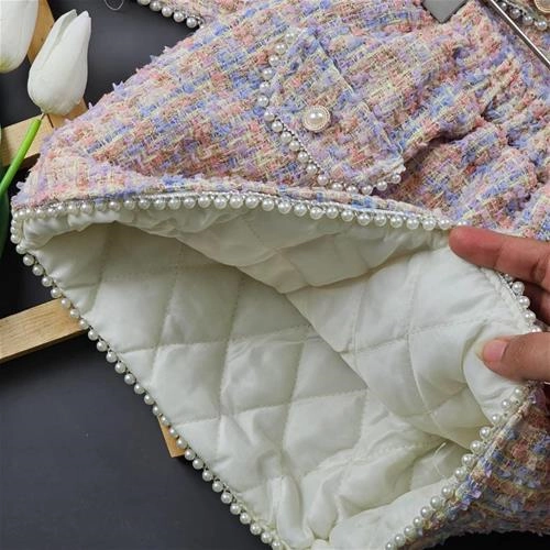 کت دامن شنل مرواریدی