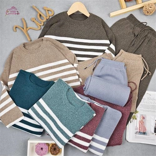 بلوز شلوار بافت ماهگون