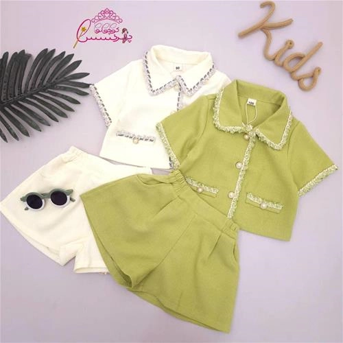 کت آستین کوتاه و شلوارک شنل