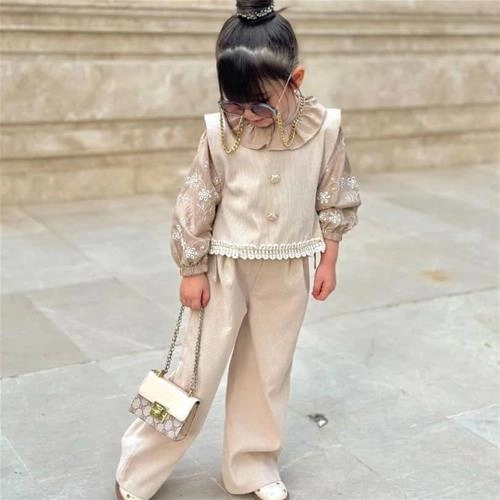 سه تکه  مخمل خامه دوزی