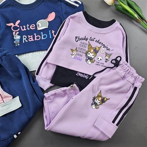 سه تکه (کراپ تاپ و شلواربگ‌)فانتزی