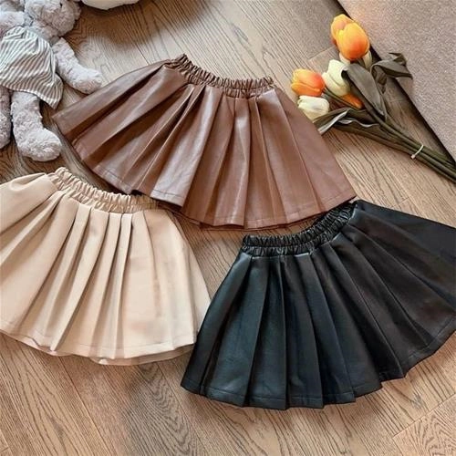 دامن پلیسه چرم داخل آستری کرکی