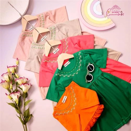 پیراهن دخترانه گل پری