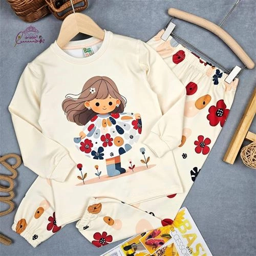 بلوز شلوار پیراهن گلدار(بن)