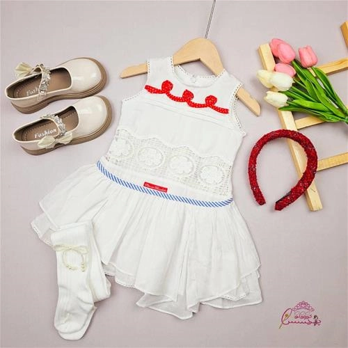 پیراهن سفید کاملیا