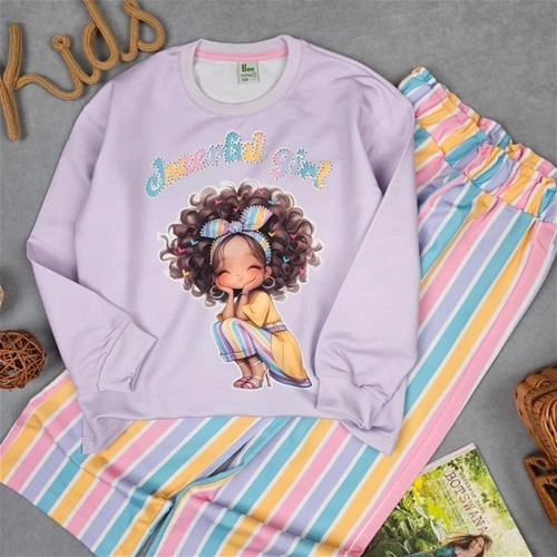 بلوز شلوار دخترکرلی(بن)