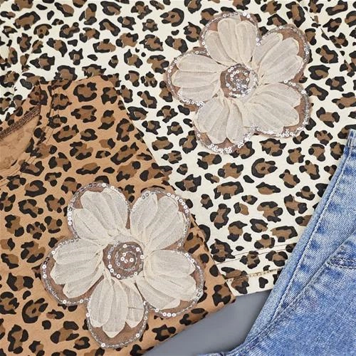 کراپ گلدار پلنگی