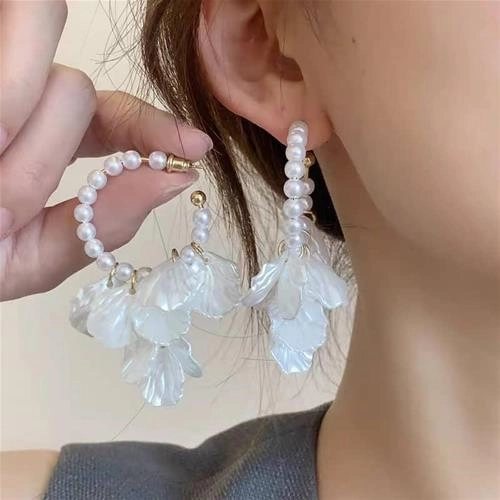 گوشواره گلبرگ مرواریدی