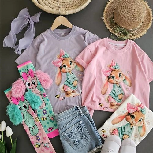 تیشرت خرگوش قهوه‌ای