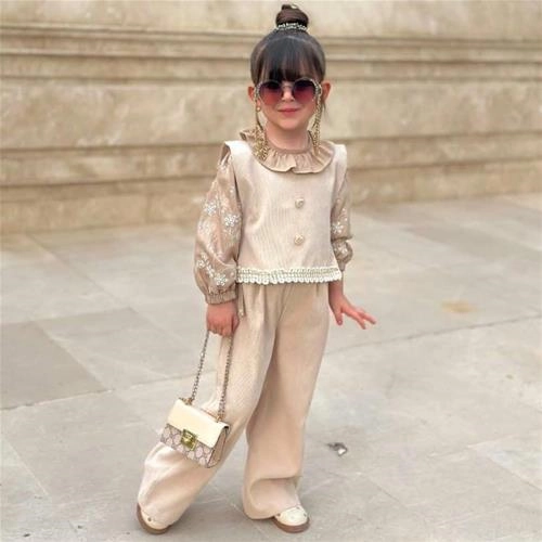 سه تکه  مخمل خامه دوزی