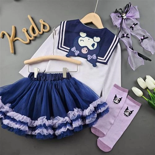 بلوز دامن پفی کرومی