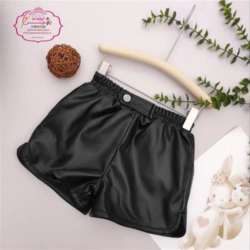 شورت چرم چاک دار