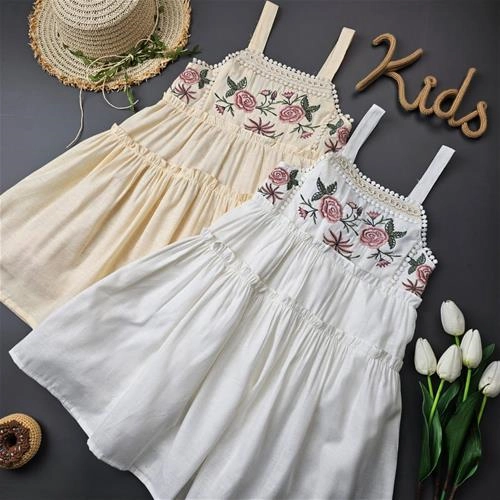 پیراهن گلدوزی بندی