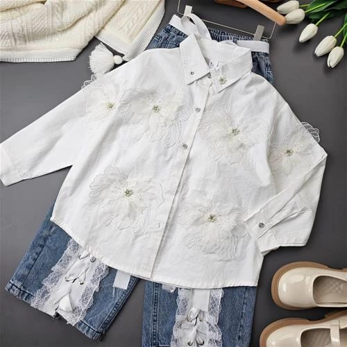 شومیز سفید vip دانتل