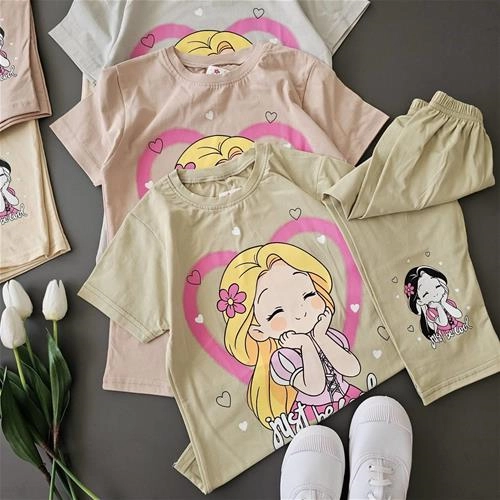 ست راحتی پرنسس مو طلایی