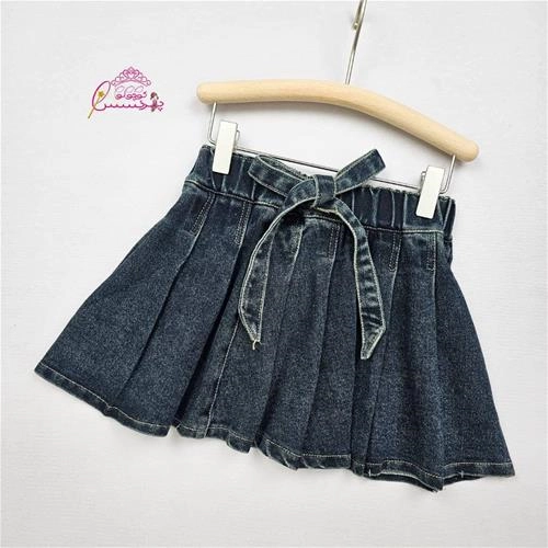 دامن جین پیلی پاپیونی