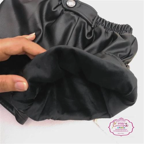 شورت چرم چاک دار