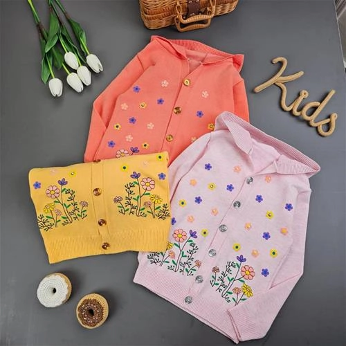 سویشرت بافت گل و مروارید