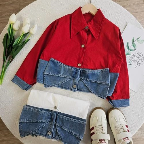 شومیز کتان جین پاپیون