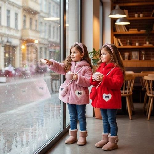 کاپشن خرگوشی جیب قلبی